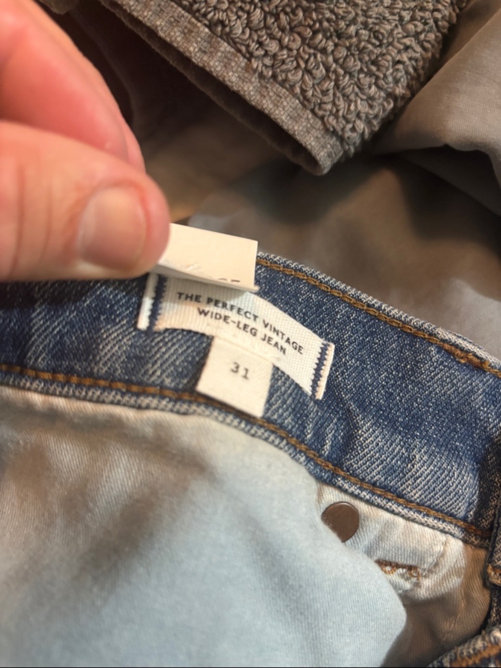 Madewell Perfect Vintage Wide-Leg Blue Jeans NWT - Picture 10 of 10